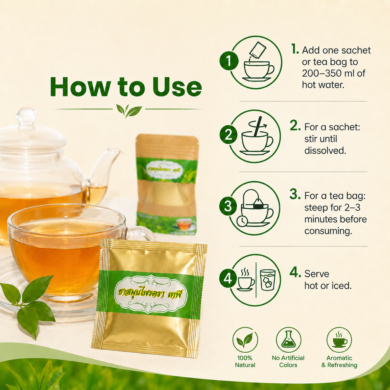 Tepee Tea | Thai Natural Pain Relief Tea