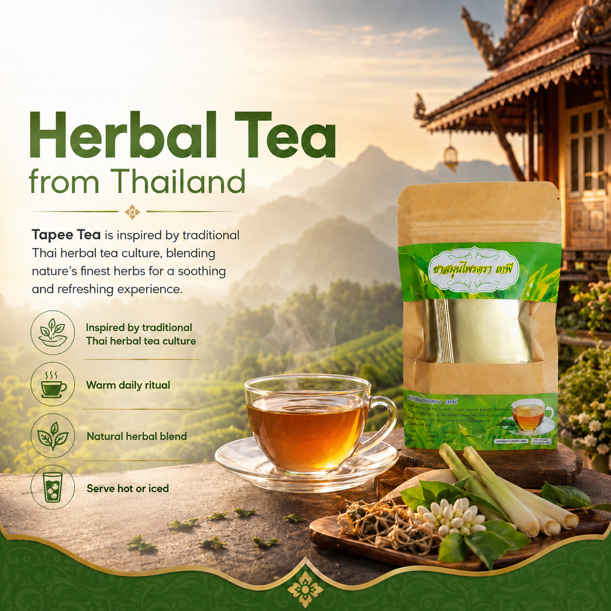 Tepee Tea | Thai Natural Pain Relief Tea